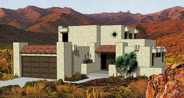 Full Rendering for House Plan #364089