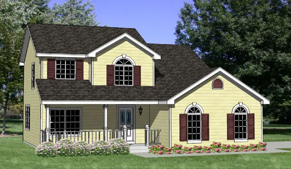 Full Rendering for House Plan #366079