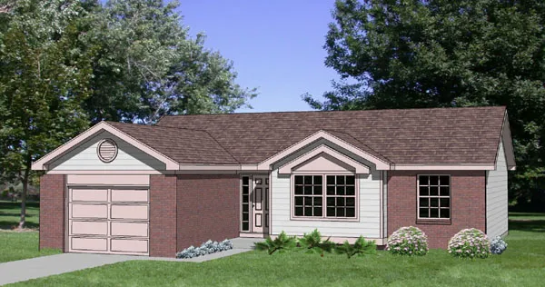 Full Rendering for House Plan #368129