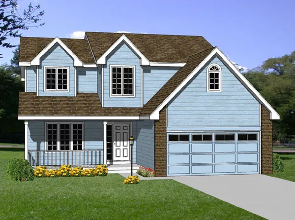 Full Rendering for House Plan #368002