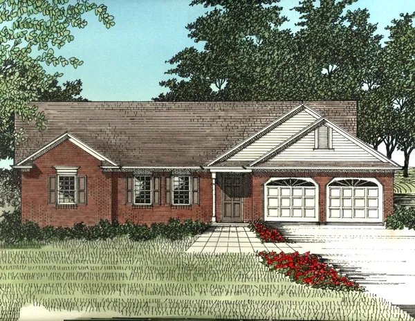 Full Rendering for House Plan #274031