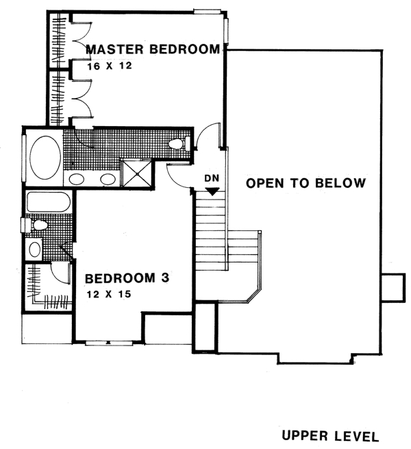 Second Floor Plan for House Plan #274051