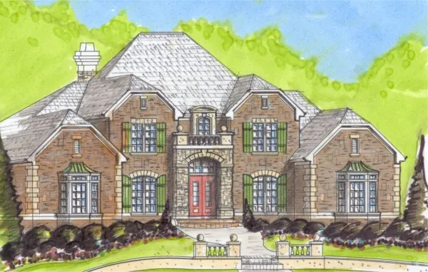 Full Rendering for House Plan #394020