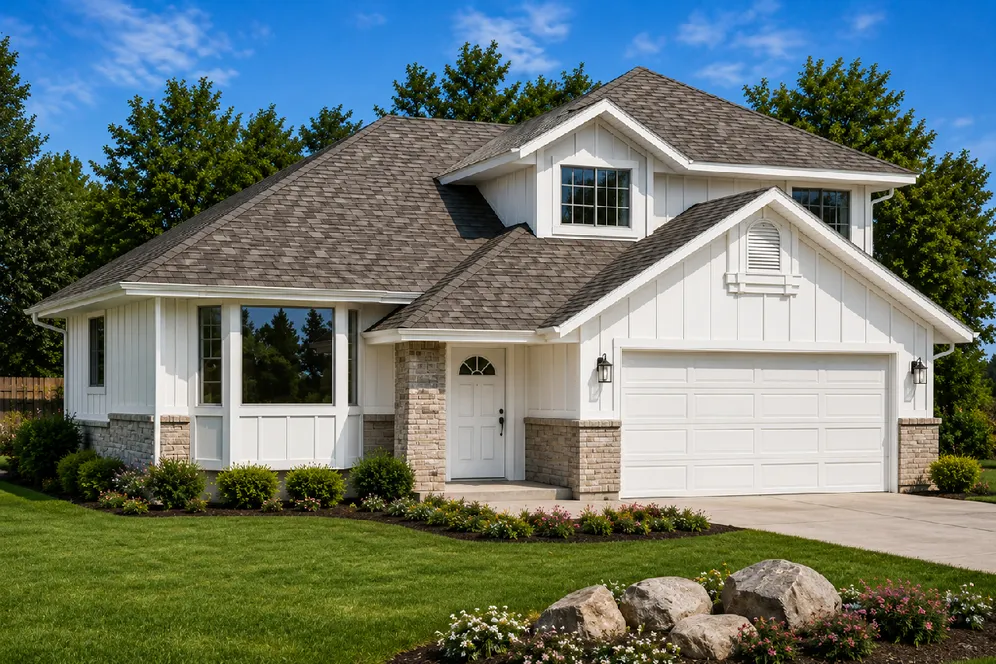 Full Rendering for House Plan #201028