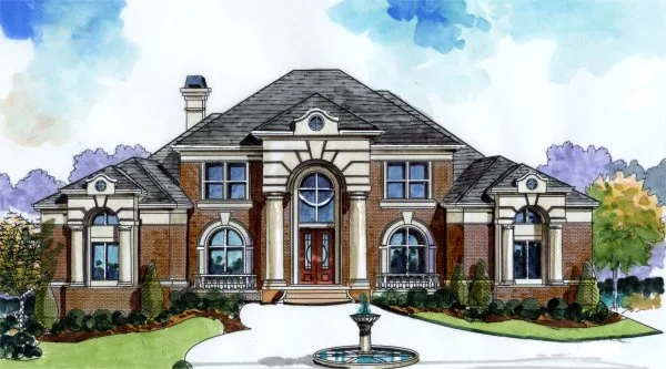 Full Rendering for House Plan #392620