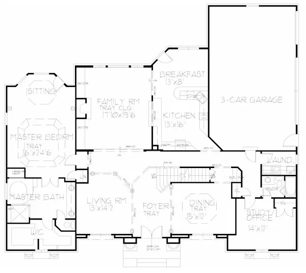 Main Floor Plan for House Plan #392620