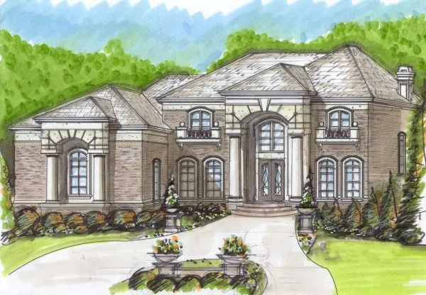 Full Rendering for House Plan #399110
