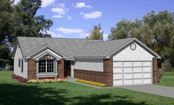 Full Rendering for House Plan #368001