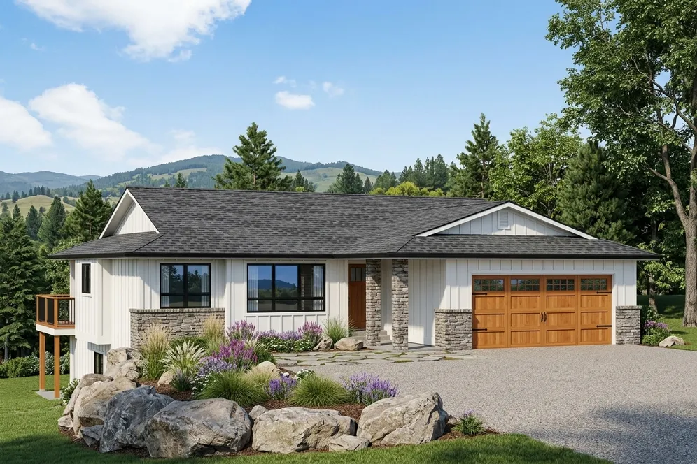 Full Rendering for House Plan #201052