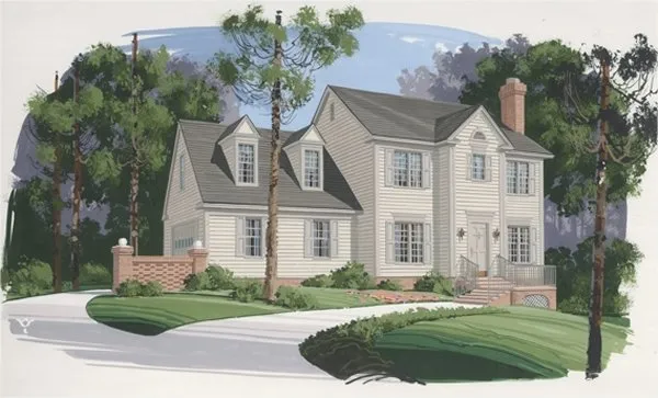 Full Rendering for House Plan #271161