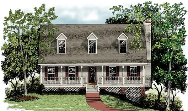Full Rendering for House Plan #272161