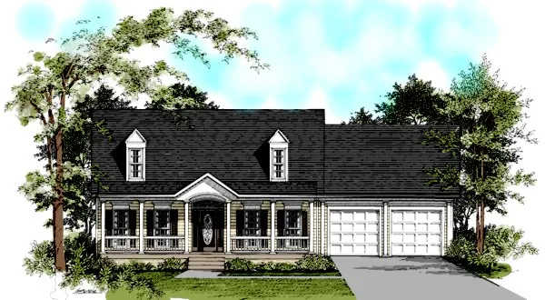 Full Rendering for House Plan #272171