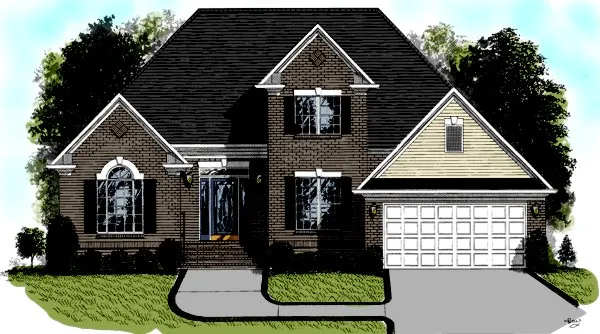 Full Rendering for House Plan #273171