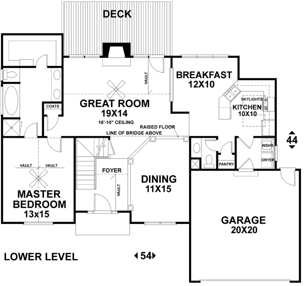 Main Floor Plan for House Plan #273171