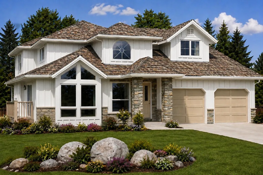 Full Rendering for House Plan #201090