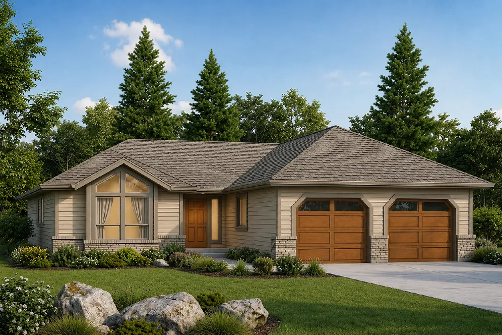 Full Rendering for House Plan #201093