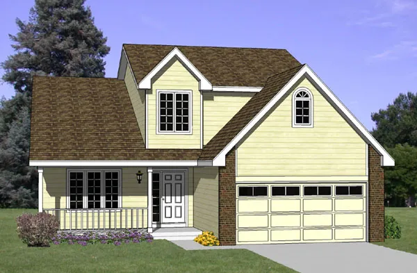 Full Rendering for House Plan #367002