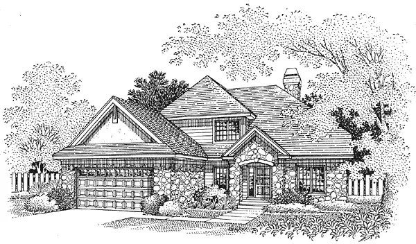 Full Rendering for House Plan #298059