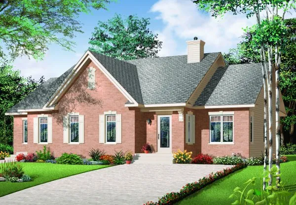 Full Rendering for House Plan #140403