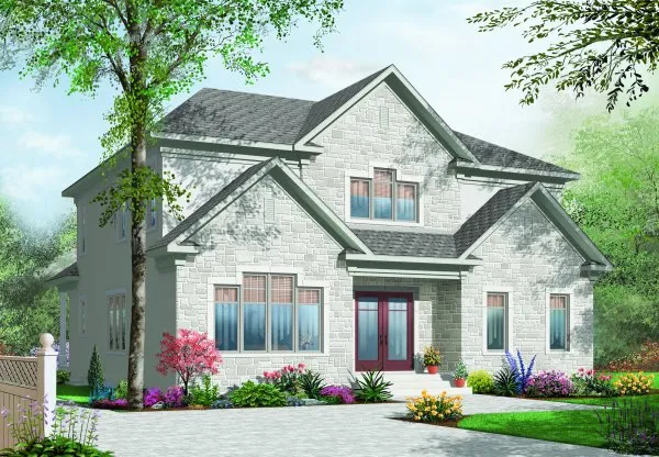 Full Rendering for House Plan #141403