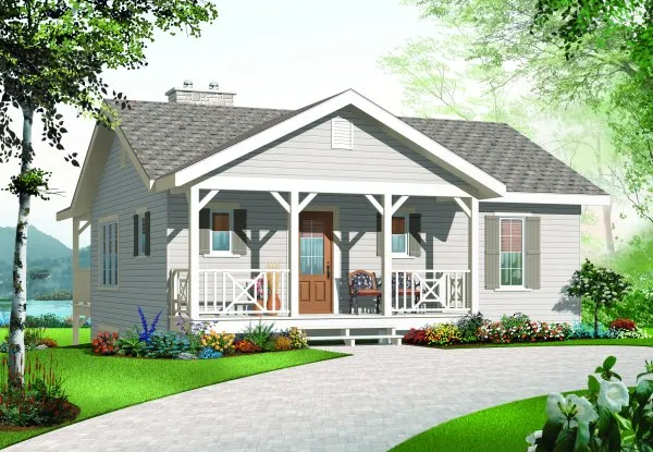 Full Rendering for House Plan #145593