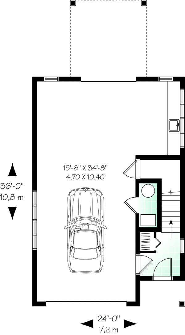 Main Floor Plan for House Plan #144593