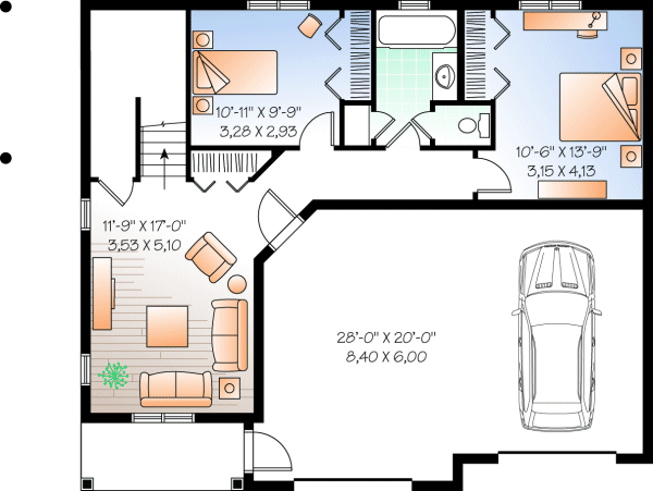 Basement Plan for House Plan #148493