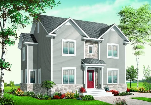 Full Rendering for House Plan #145073