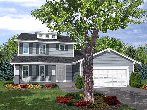 Full Rendering for House Plan #292101