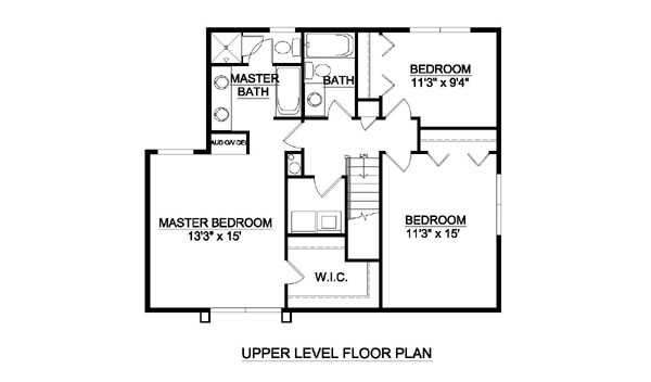 Second Floor Plan for House Plan #361139