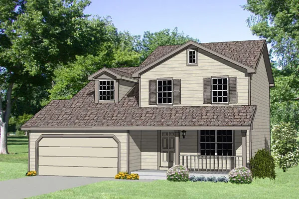 Full Rendering for House Plan #362049