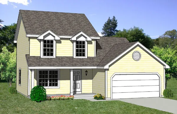 Full Rendering for House Plan #363049