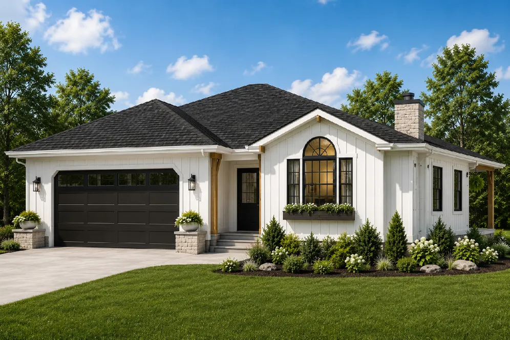 Full Rendering for House Plan #201208