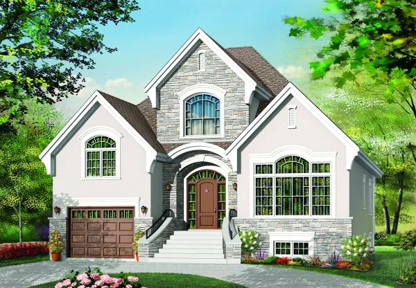 Full Rendering for House Plan #140163