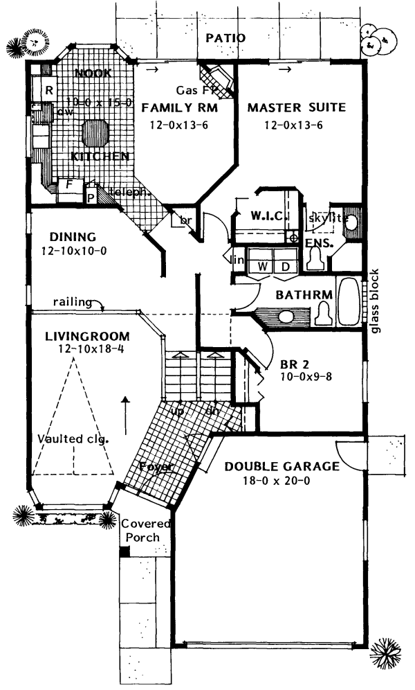 Main Floor Plan for House Plan #201209