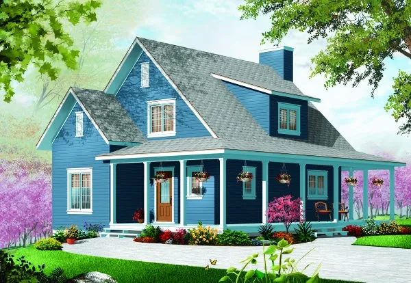 Full Rendering for House Plan #148153