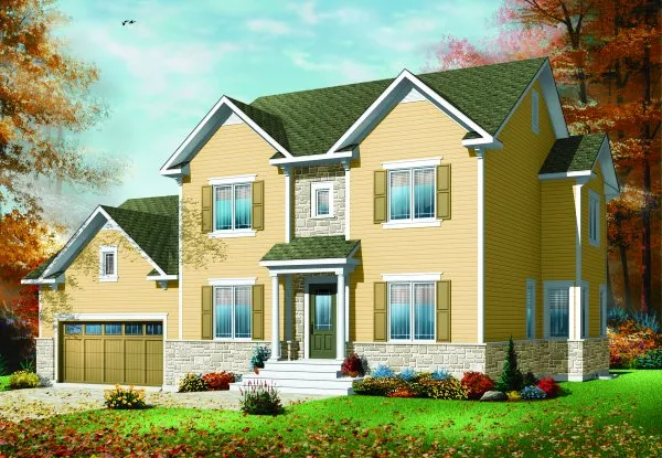 Full Rendering for House Plan #140643