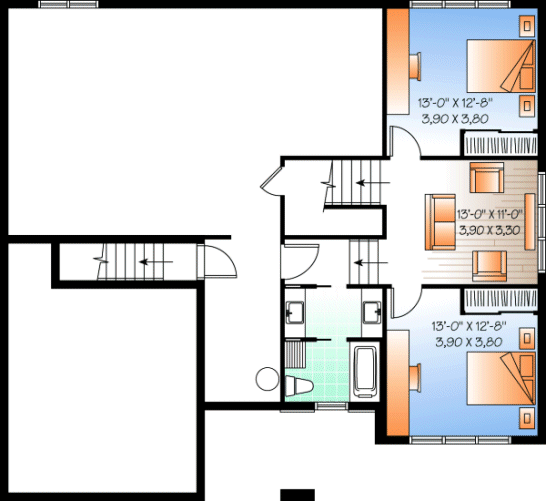 Basement Plan for House Plan #147543