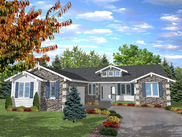 Full Rendering for House Plan #294101