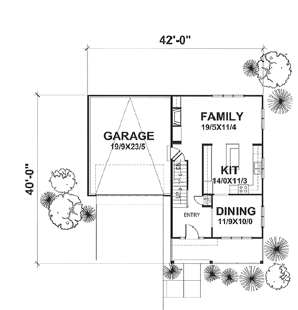 Main Floor Plan for House Plan #295101
