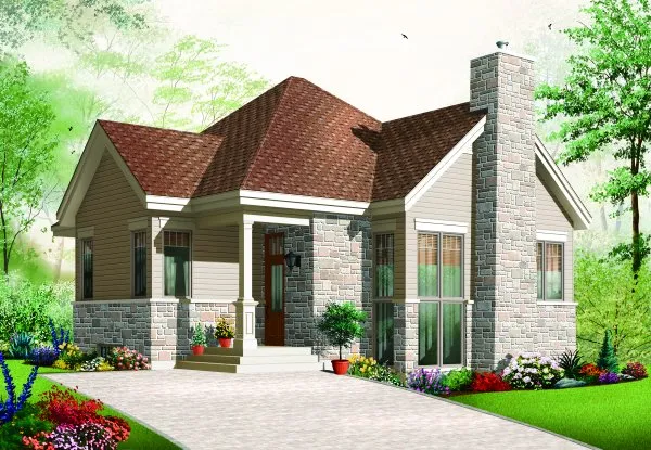 Full Rendering for House Plan #144233