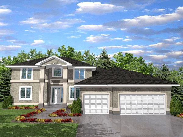 Full Rendering for House Plan #297101