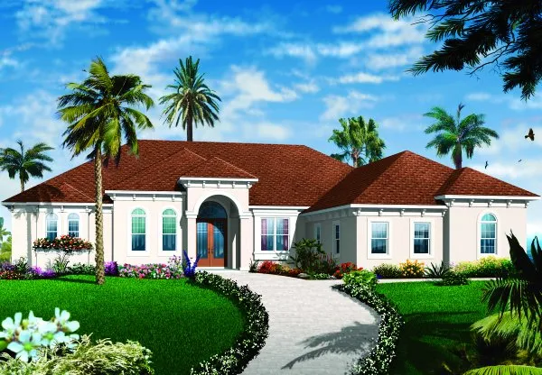 Full Rendering for House Plan #145523