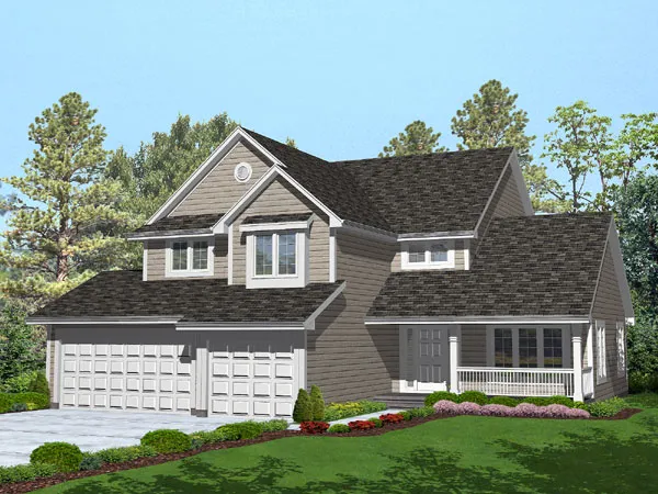 Full Rendering for House Plan #299301