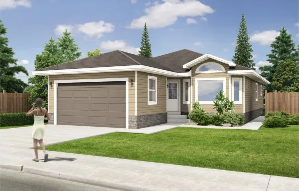 Full Rendering for House Plan #202005