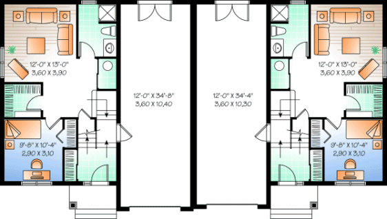 Basement Plan for House Plan #144503