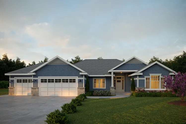 Full Rendering for House Plan #346132