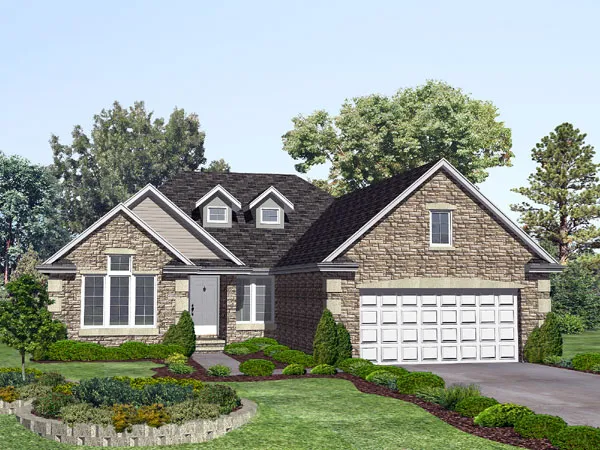 Full Rendering for House Plan #291501