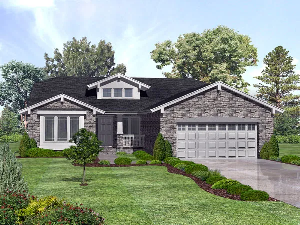 Full Rendering for House Plan #292501