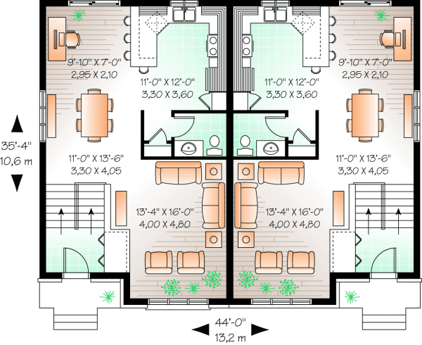 Main Floor Plan for House Plan #141503
